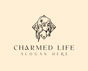 Mythical Female Fairy logo