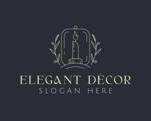 Scented Candle Home Decor logo design