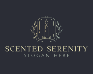 Scented Candle Home Decor logo design