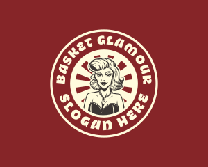 Retro Fashion Woman logo design