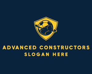 Gold Soccer Badge logo design