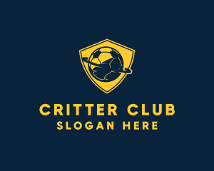 Gold Soccer Badge logo design