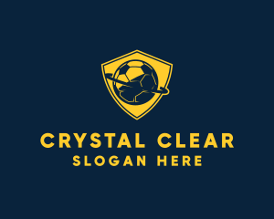 Gold Soccer Badge logo design