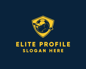 Gold Soccer Badge logo design