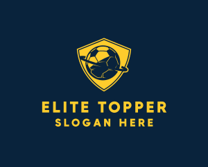 Gold Soccer Badge logo design