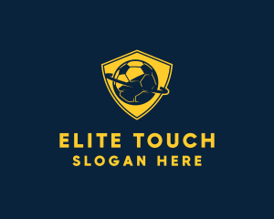 Gold Soccer Badge logo design