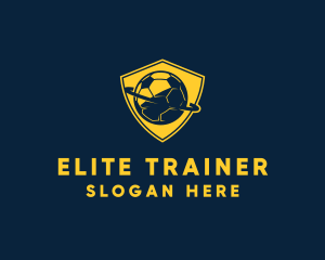 Gold Soccer Badge logo design