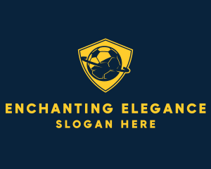 Gold Soccer Badge logo design