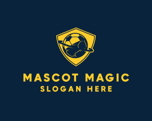 Gold Soccer Badge logo design