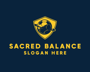 Gold Soccer Badge logo design