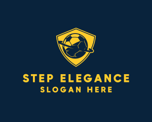 Gold Soccer Badge logo design