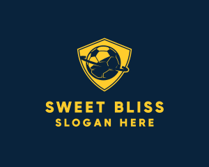 Gold Soccer Badge logo design