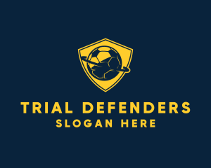 Gold Soccer Badge logo design