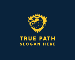 Gold Soccer Badge logo design