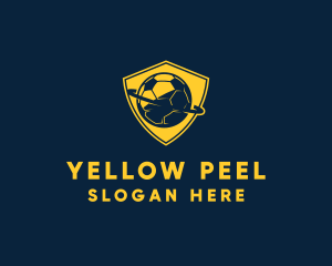 Gold Soccer Badge logo design