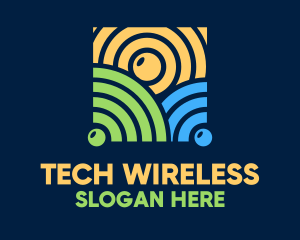 Wifi Signal Network logo design