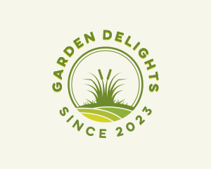 Lawn Grass Gardening  logo design