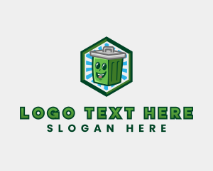 Garbage Bin Recycle logo