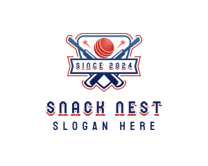 Cricket Sports League logo design