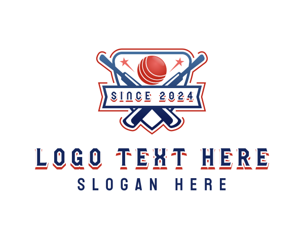 Cricket Bat logo example 4