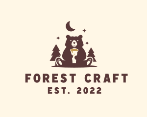 Bear Forest Beer logo design