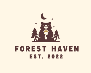 Bear Forest Beer logo design