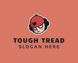 Tough Hiphop Woman logo design