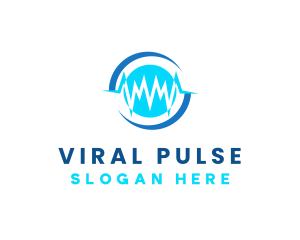 Medical Pulse Rate logo design