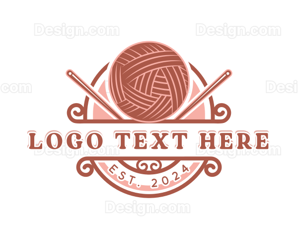 Yarn Crochet Knitting Logo