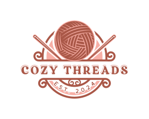 Yarn Crochet Knitting logo design