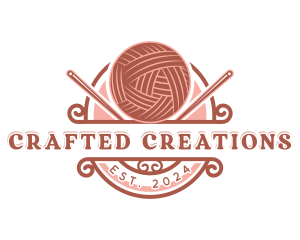 Yarn Crochet Knitting logo design