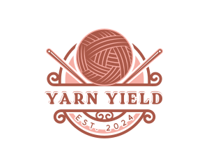 Yarn Crochet Knitting logo design