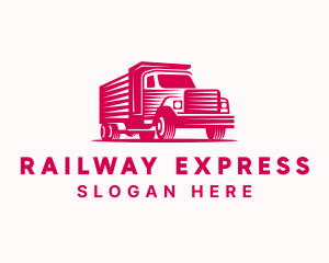 Express Transportation Truck  logo design