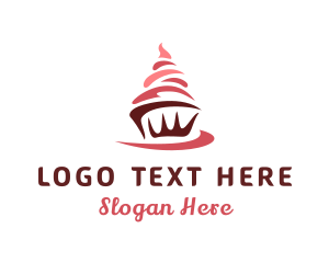 Cream - Sweet Cupcake Dessert logo design