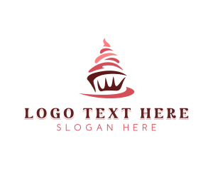 Sweet Cupcake Dessert logo