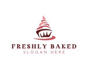 Sweet Cupcake Dessert logo design