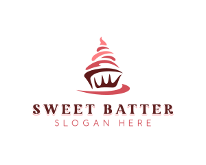 Sweet Cupcake Dessert logo design