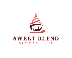 Sweet Cupcake Dessert logo design