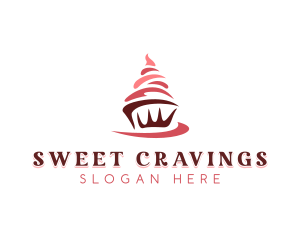 Sweet Cupcake Dessert logo design