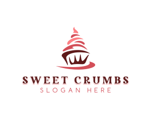 Sweet Cupcake Dessert logo design