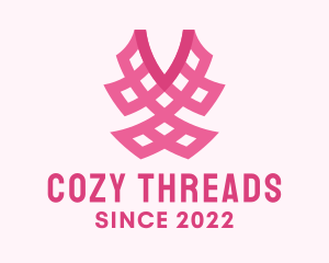 Pink Fashion Textile logo design