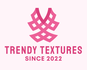 Pink Fashion Textile logo design