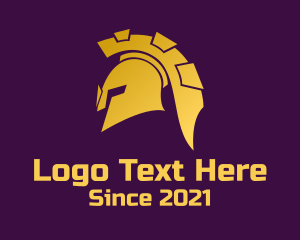 Gold Gladiator Helmet  logo