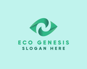 Eco Leaf Plant logo design