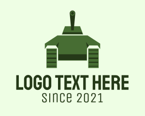 Green Military Tank  logo