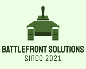Green Military Tank  logo