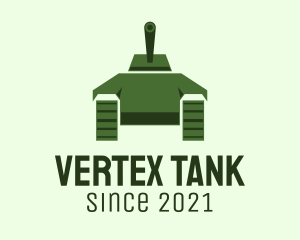 Green Military Tank  logo