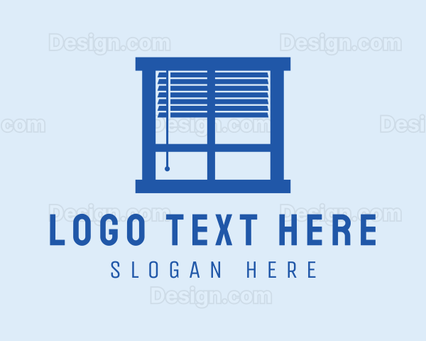 Blue Window Blinds Logo