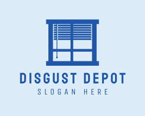 Blue Window Blinds logo design