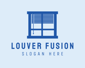 Blue Window Blinds logo design